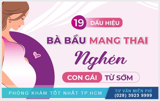 19 dấu hiệu bà bầu mang thai nghén con gái, phòng khám đa khoa hoàn cầu chia sẻ