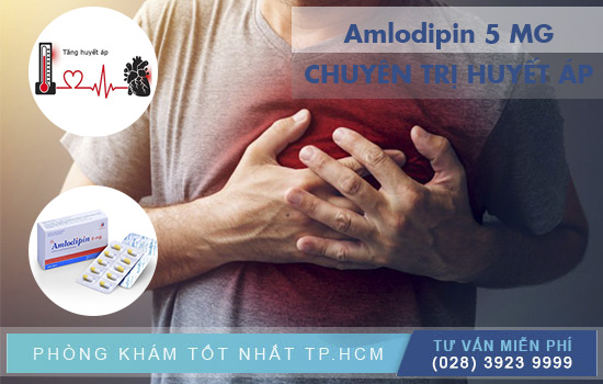 Amlodipin 5 Dmc thuốc chuyên điều trị tim mạch đau thắc ngực