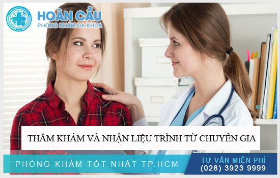 Thăm khám và nhận liệu trình từ chuyên gia