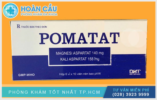 Thuốc Pomatat dùng trong các trường hợp thiếu magiê và kali trong máu