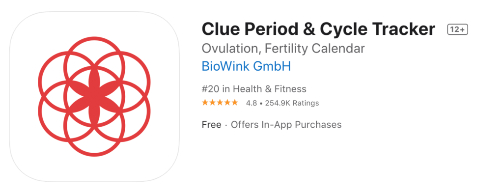App Clue & Cycle Tracker