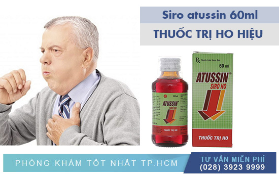 Công dụng thuốc Siro Atussin 60ML trị ho