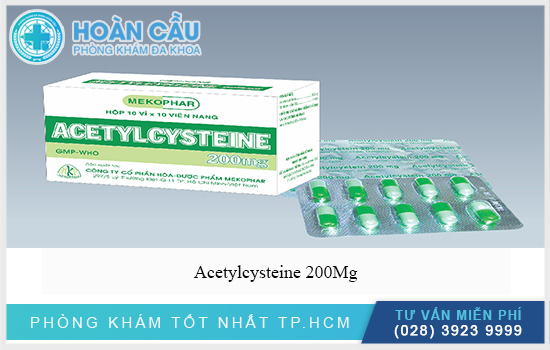 Thuốc Acetylcysteine 200Mg