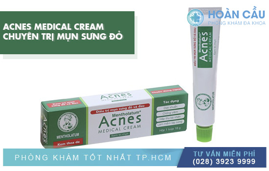 Acnes Medical Cream 18g  - Chuyên Điều Trị Mụn Sưng Đỏ