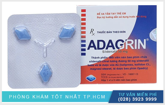 Adagrin 50mg Ica Pharm giải quyết nỗi lo rối loạn cương dương