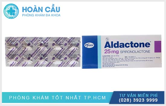 Aldactone 25 có tên thuốc gốc Spironolactone