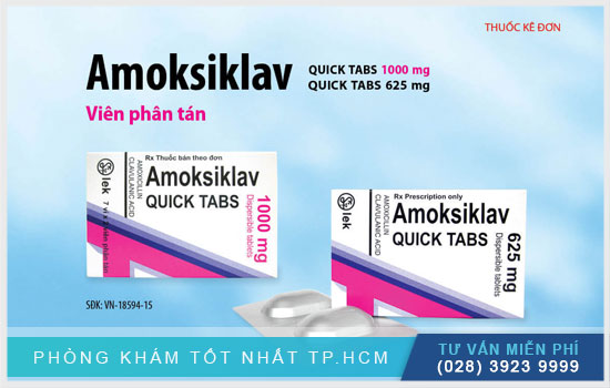 Amoksiklav Quick Tabs 1000mg: Chỉ định, liều lượng và cách sử dụng