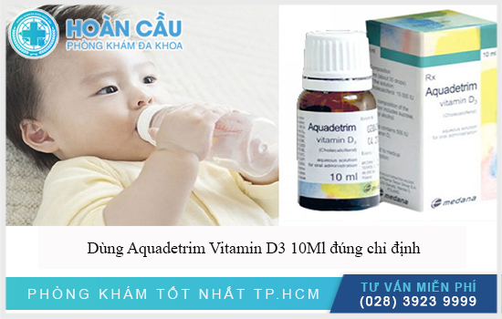 Dùng Aquadetrim Vitamin D3 10Ml với liều như hướng dẫn