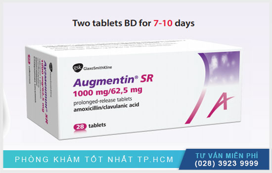 Thuốc Augmentin Sr 1000/62,5mg - Thông tin chi tiết