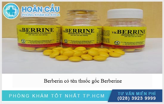 Berberin có tên thuốc gốc Berberine