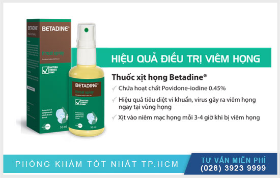 Điều trị các vấn đề viêm nhiễm với Betadine Throat Spray 50ml