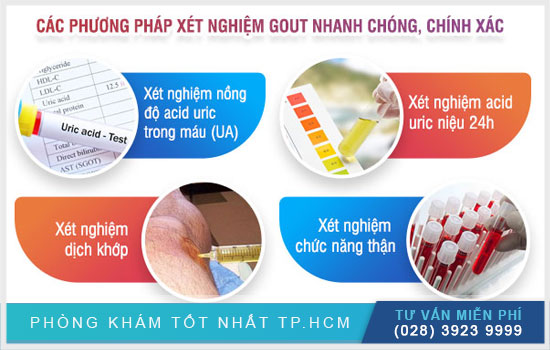 Các xét nghiệm gout cần biết và những lưu ý khi thực hiện [TPHCM - Bình Dương - Đồng Nai - Long An - Tiền Giang]