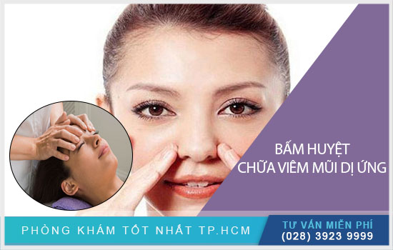 Cách bấm huyệt chữa viêm mũi dị ứng hiệu quả [TPHCM - Bình Dương - Đồng Nai - Long An - Tiền Giang]
