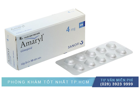 Công dụng, liều dùng thuốc điều trị tiểu đường Amaryl 4mg