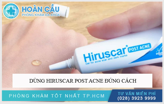 Dùng Hiruscar Post Acne đúng cách để có hiệu quả tốt