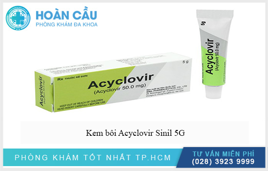 Kem bôi Acyclovir Sinil 5G có công dụng như thế nào?