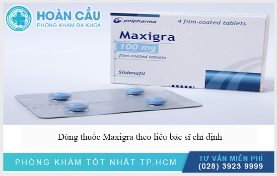 Cần dùng thuốc Maxigra theo chỉ định bác sĩ