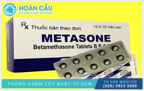 Metasone thuộc nhóm thuốc nội tiết tố - hormone