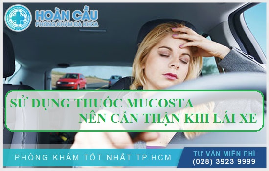 Sử dụng thuốc Mucosta nên thận trọng khi lái xe