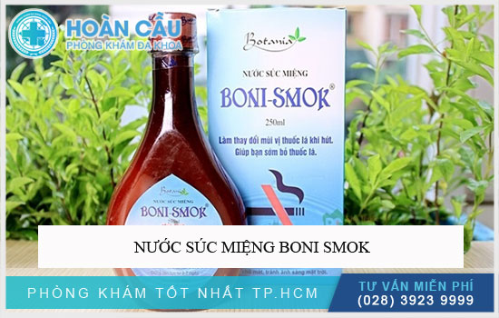Nước súc miệng Boni smok cai thuốc lá hiệu quả