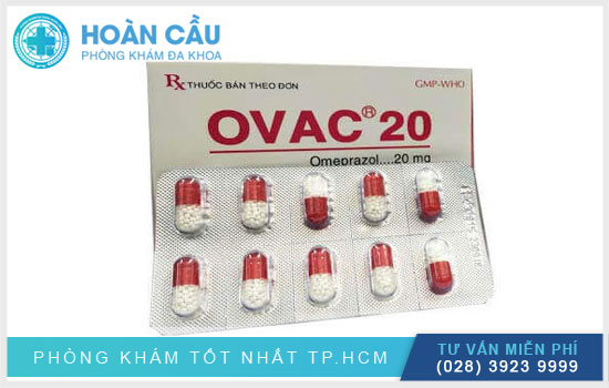 Thuốc Ovac 20 có tác dụng giảm dịch tiết dạ dày