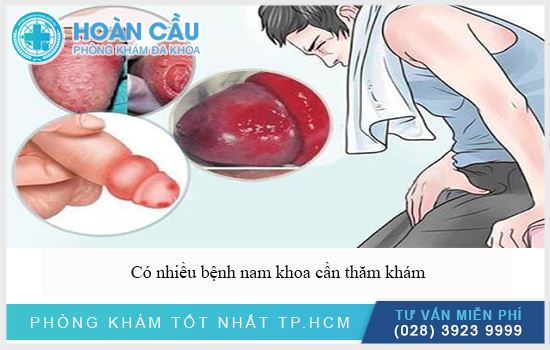 Có nhiều vấn đề liên quan đến khám nam khoa