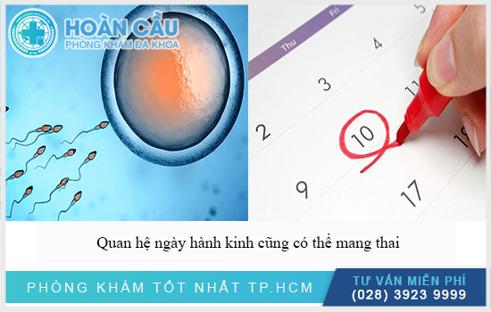 Quan hệ vào ngày kinh vẫn có thể mang thai