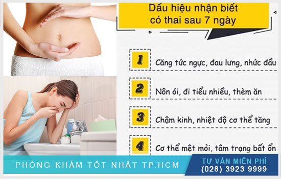 Những đấu hiệu nhận biết khi có thai