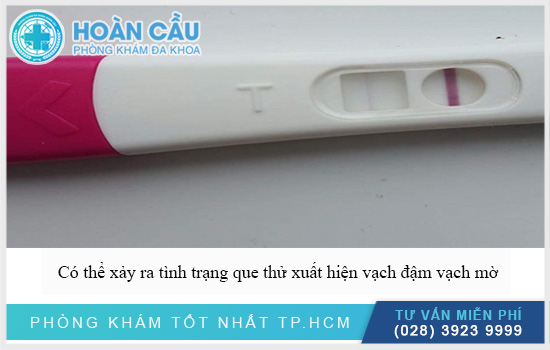 Thử thai lên vạch mờ