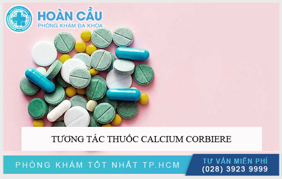 Tương tác thuốc Calcium Corbiere