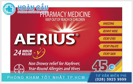 Aerius chính là loại thuốc thuộc nhóm kháng dị ứng và kháng histamine