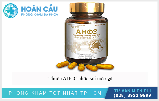 AHCC là thuốc được nghiên cứu chữa sùi mào gà