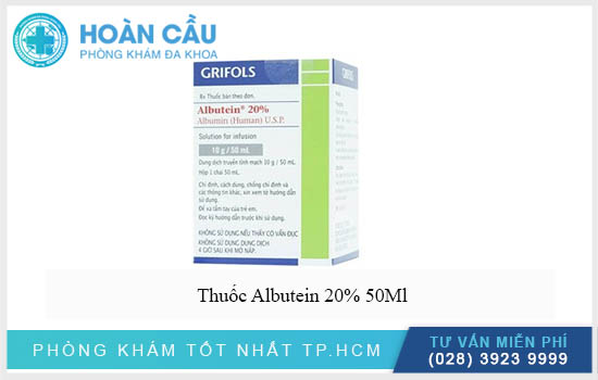 Albutein 20% 50Ml được chiết xuất từ dược chất chính là Albumin