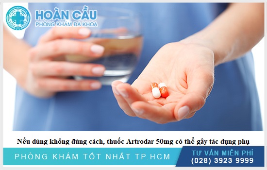 Nếu sử dụng không đúng cách, thuốc Artrodar 50mg có thể gây ra nhiều tác dụng phụ