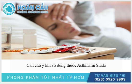 Chú ý khi dùng thuốc Asthmatin Stada