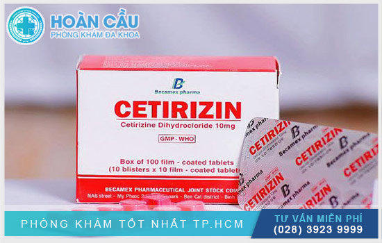 Thuốc Cetirizin được sử dụng phổ biến để làm giảm triệu chứng dị ứng, mề đay
