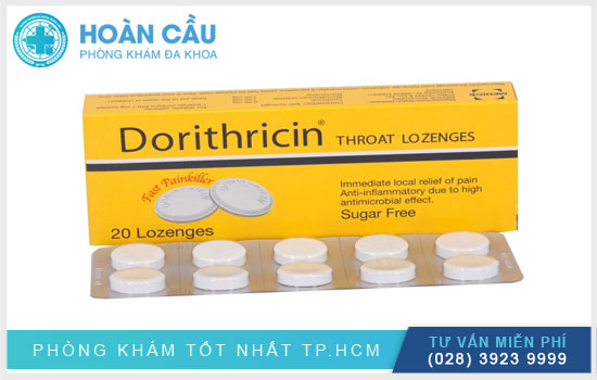 Thuốc Dorithricin có công dụng giảm đau tại chỗ và kháng khuẩn