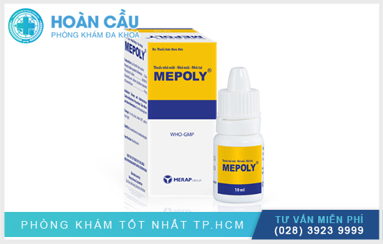 Mepoly được dùng với mục đích điều trị một số bệnh lý ở tai, mũi, mắt
