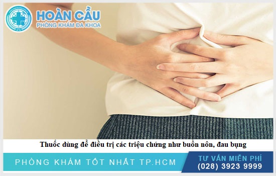 Thuốc dùng điều trị một số triệu chứng như đau bụng, buồn nôn