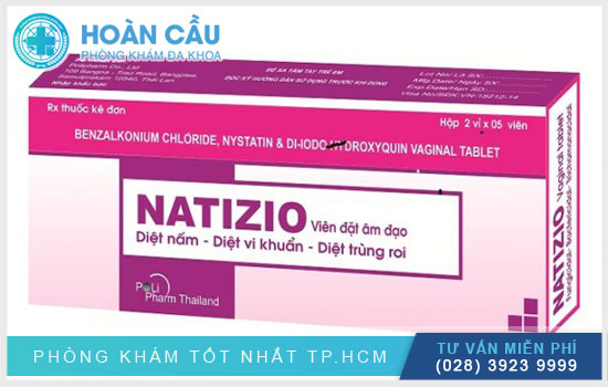 Natizio là thuốc dạng đặt được sử dụng để điều trị các bệnh phụ khoa