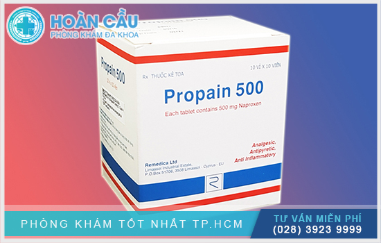 Propain thuộc về nhóm thuốc hạ sốt, giảm đau và chống viêm không Steroid