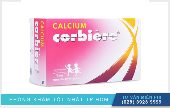 Calcium Corbiere 5ml cải thiện thiếu hụt canxi hiệu quả