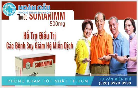 Somanimm hỗ trợ điều trị các bệnh suy giảm hệ miễn dịch