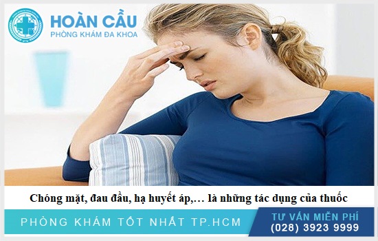 Có một số tác dụng phụ xảy ra khi dùng