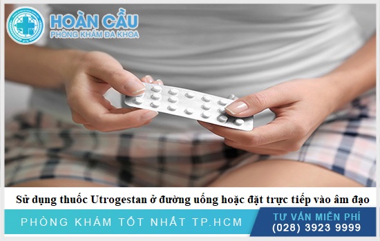 Thuốc Utrogestan 200mg dùng dưới dạng uống hoặc đặt âm đạo