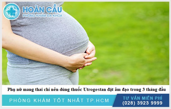 Phụ nữ mang thai chỉ nên dùng thuốc dạng đặt trong 3 tháng đầu thai kỳ