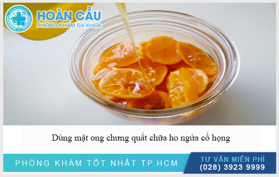 Dùng mật ong chưng quất chữa ho ngứa cổ họng