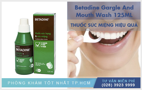 Betadine Gargle And Mouth Wash 125ML chuyên dùng súc miệng